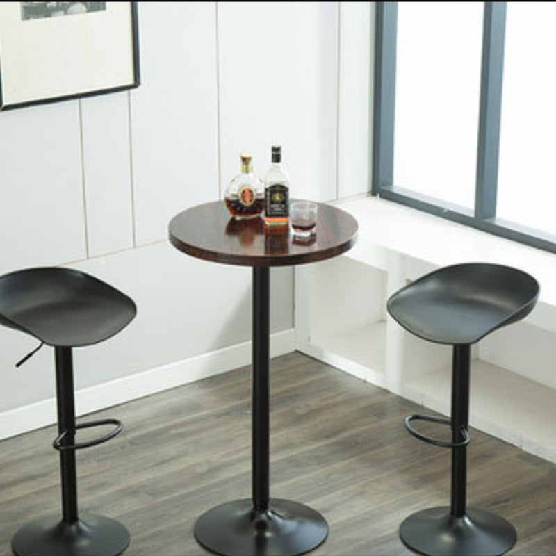 Round Counter Height Set Solid Wood 1/3 Pieces Pub Table Set Clearhalo 'Bar Furniture' 'furn' 'furn_home_bar_bar_sets' 'Furniture' 'Home Bars & Bar Sets' 'home_bar_bar_sets' 'Kitchen & Dining Furniture' 7096461