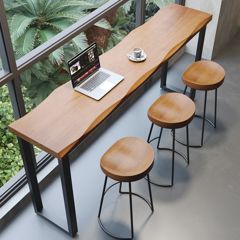 1/3/4/5 Pieces Counter Height Pub Set Solid Wood Pub Dining Set Clearhalo 'Bar Furniture' 'furn' 'furn_home_bar_bar_sets' 'Furniture' 'Home Bars & Bar Sets' 'home_bar_bar_sets' 'Kitchen & Dining Furniture' 7096472