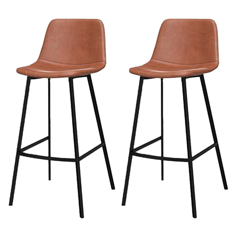 Sgabello da barre per barre della barretta in pelle finta con base nera