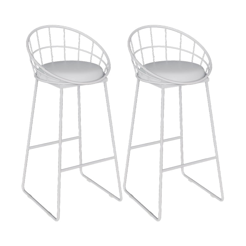 Sgabelli da pranzo in metallo contemporaneo sgabelli da bar con poggiapiedi