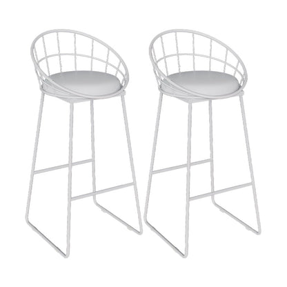 Sgabelli da pranzo in metallo contemporaneo sgabelli da bar con poggiapiedi