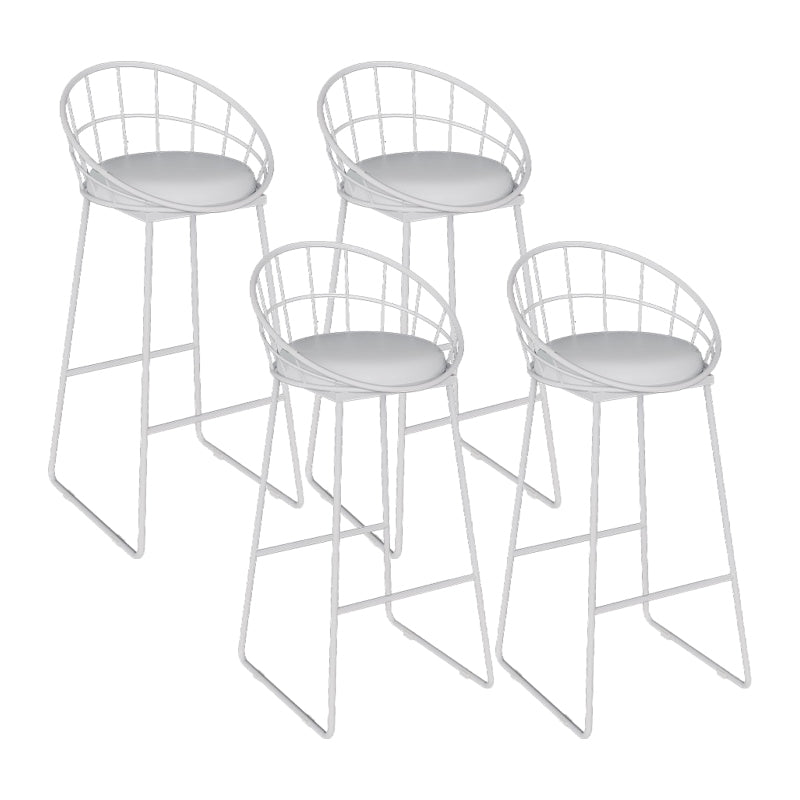 Sgabelli da pranzo in metallo contemporaneo sgabelli da bar con poggiapiedi