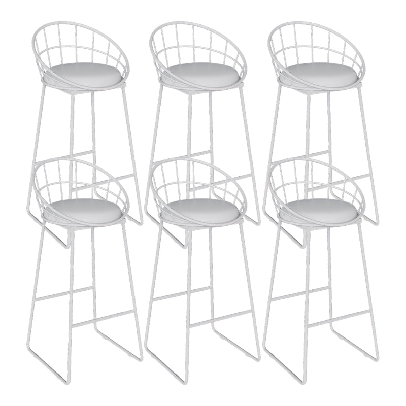 Sgabelli da pranzo in metallo contemporaneo sgabelli da bar con poggiapiedi