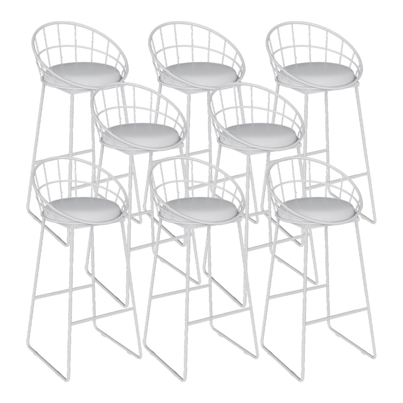 Sgabelli da pranzo in metallo contemporaneo sgabelli da bar con poggiapiedi