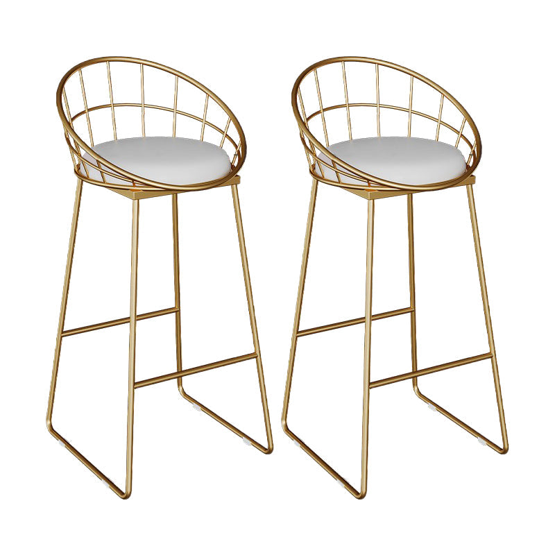 Sgabelli da pranzo in metallo contemporaneo sgabelli da bar con poggiapiedi