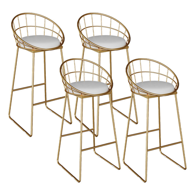 Sgabelli da pranzo in metallo contemporaneo sgabelli da bar con poggiapiedi