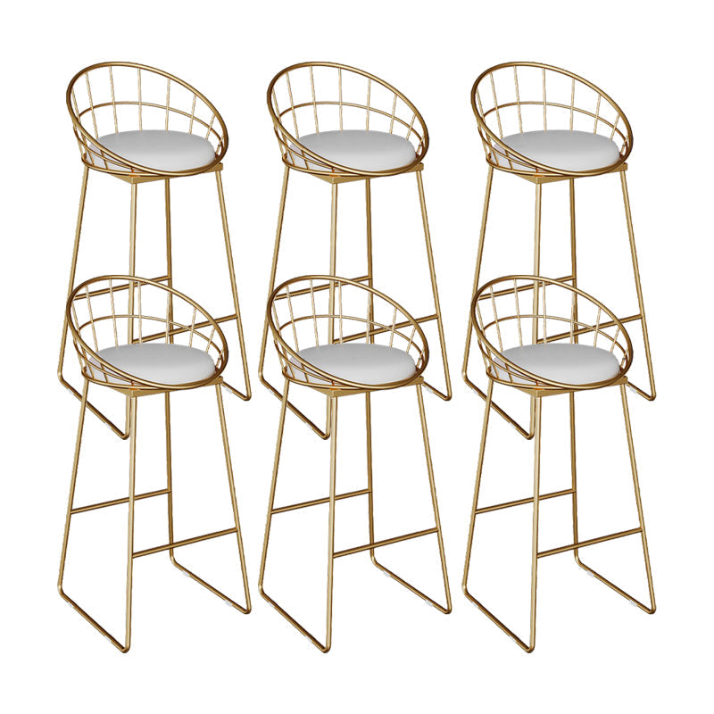 Sgabelli da pranzo in metallo contemporaneo sgabelli da bar con poggiapiedi