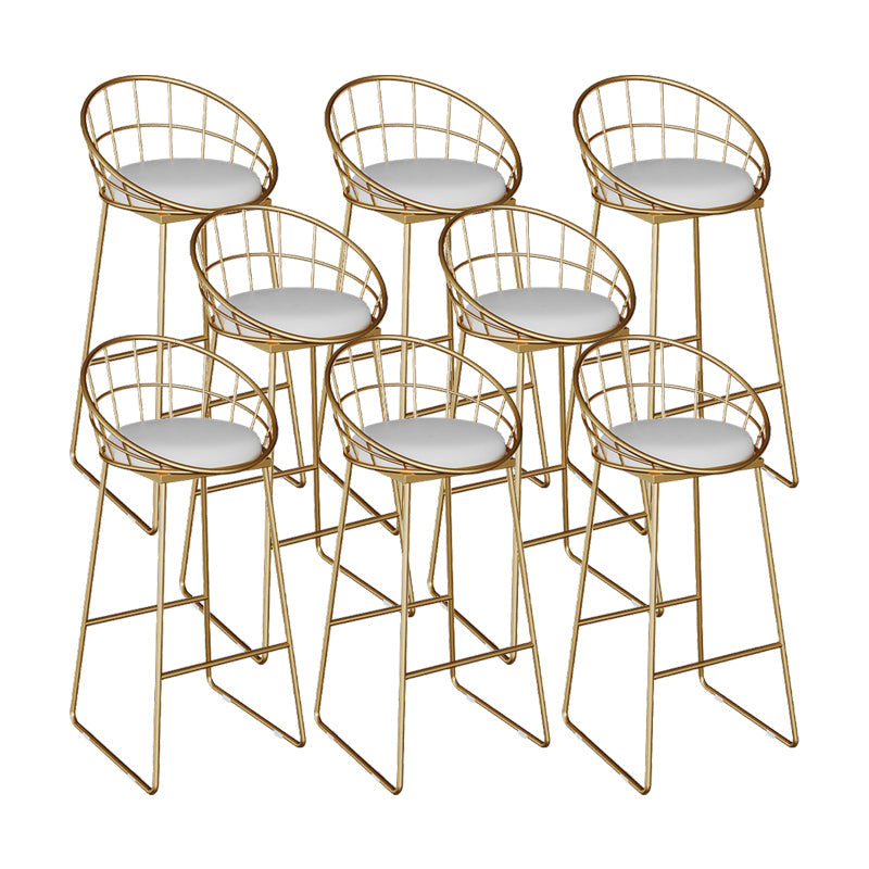 Sgabelli da pranzo in metallo contemporaneo sgabelli da bar con poggiapiedi