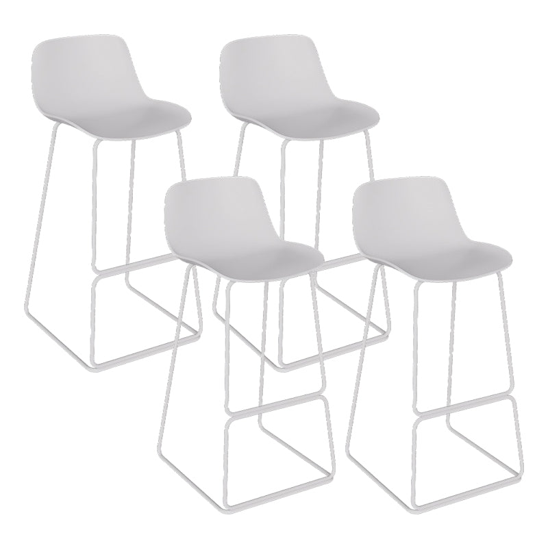 Sgabelli da pranzo in metallo contemporaneo sgabelli da bar con poggiapiedi