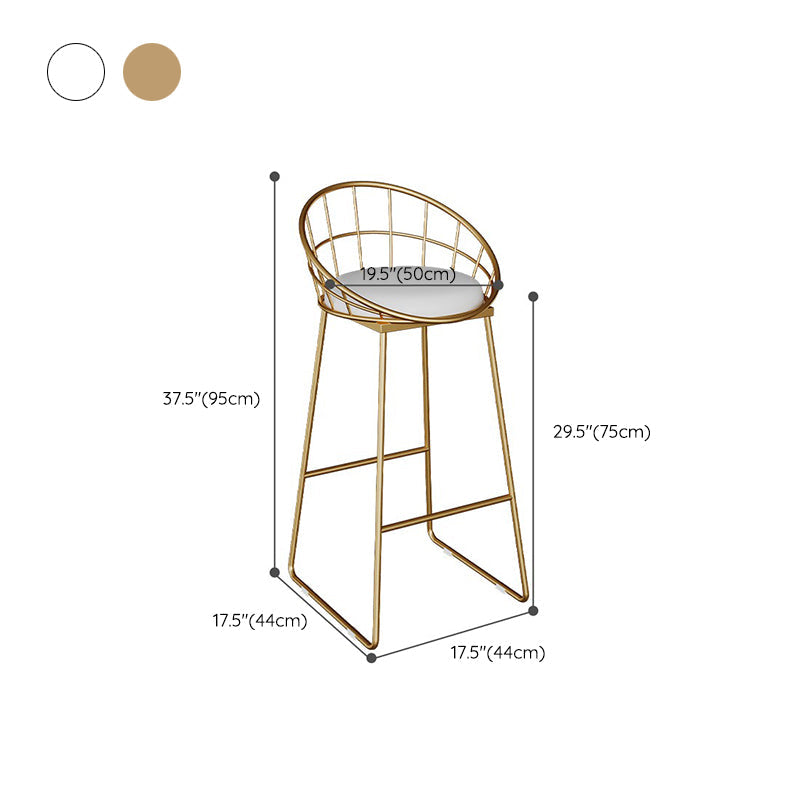 Sgabelli da pranzo in metallo contemporaneo sgabelli da bar con poggiapiedi