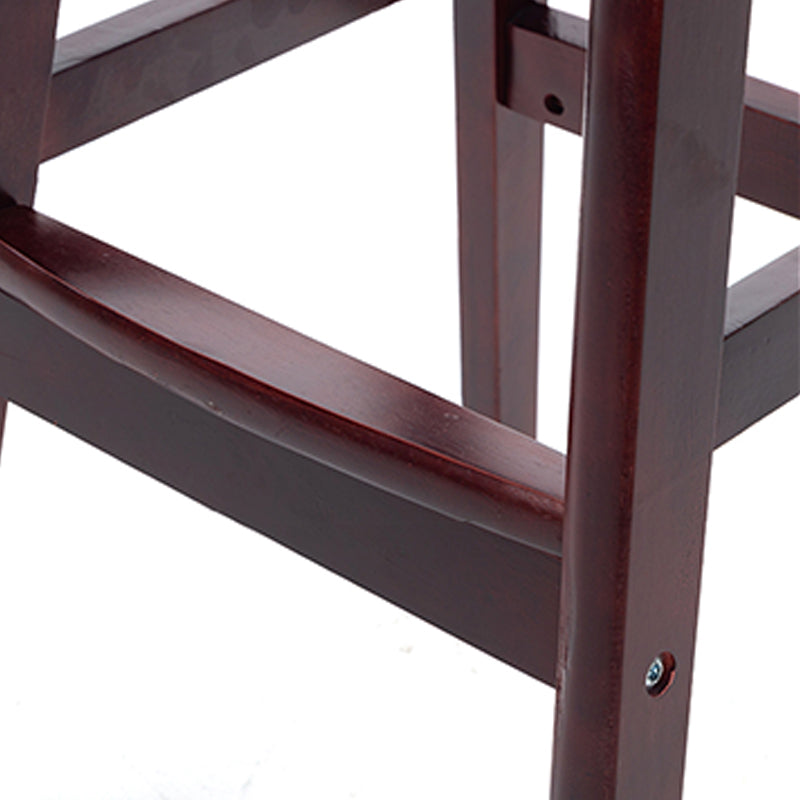 Vaste houten barkrukken industriële stijl armloze ontlasting met lage rug