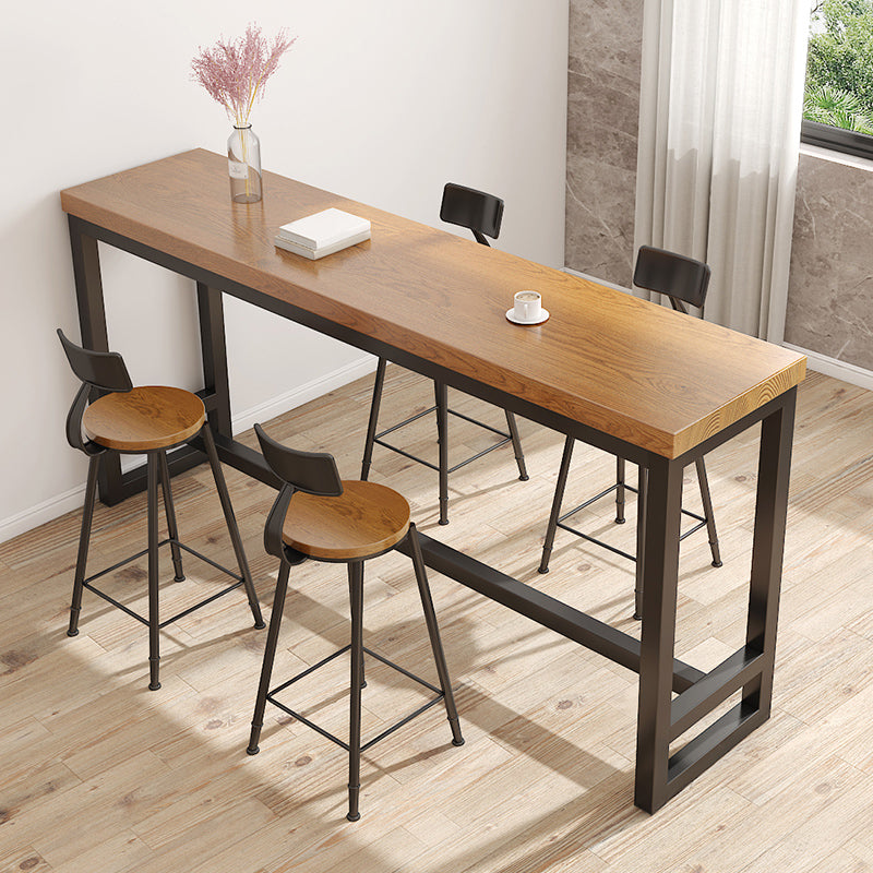 Contemporary Round Dining Stools Metal Barstools with Footrest Clearhalo 'Bar Furniture' 'Bar Stools' 'bar_stools' 'furn' 'furn_bar_stools' 'Furniture' 'Kitchen & Dining Furniture' 7096662