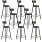 Contemporary Round Dining Stools Metal Barstools with Footrest 8 Piece Set Upholstered Clearhalo 'Bar Furniture' 'Bar Stools' 'bar_stools' 'furn' 'furn_bar_stools' 'Furniture' 'Kitchen & Dining Furniture' 7096673