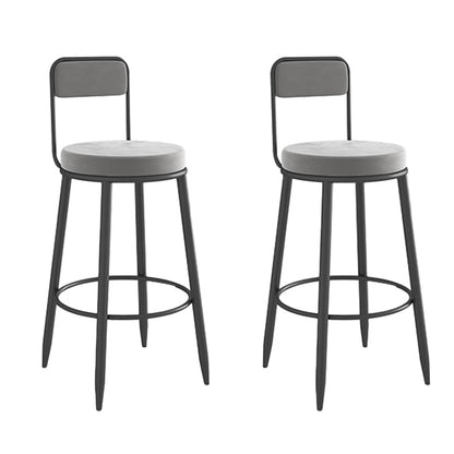 Sgabelli da bar in imbottitura rotonda con poggiapiedi