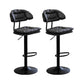 Adjustable Armless Swivel Barstools Upholstered Indoor Bar Stool Black Black 2 Piece Set Clearhalo 'Bar Furniture' 'Bar Stools' 'bar_stools' 'furn' 'furn_bar_stools' 'Furniture' 'Kitchen & Dining Furniture' 7096736