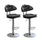 Adjustable Armless Swivel Barstools Upholstered Indoor Bar Stool Black Chrome 2 Piece Set Clearhalo 'Bar Furniture' 'Bar Stools' 'bar_stools' 'furn' 'furn_bar_stools' 'Furniture' 'Kitchen & Dining Furniture' 7096746