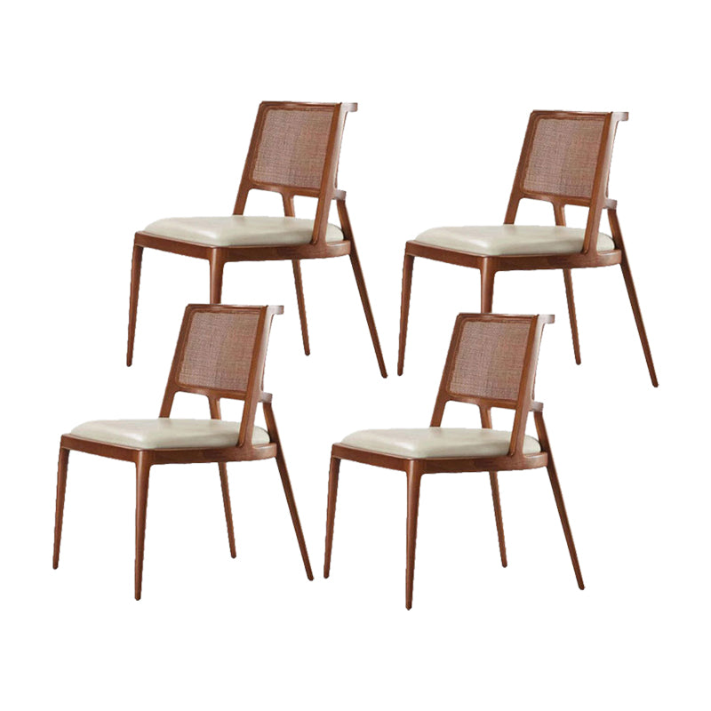 Modern Simple Side Chair Wooden Frame Kitchen Dining Chairs for Home Use