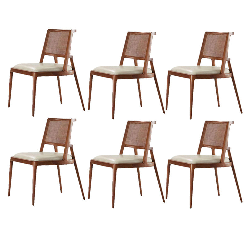 Modern Simple Side Chair Wooden Frame Kitchen Dining Chairs for Home Use