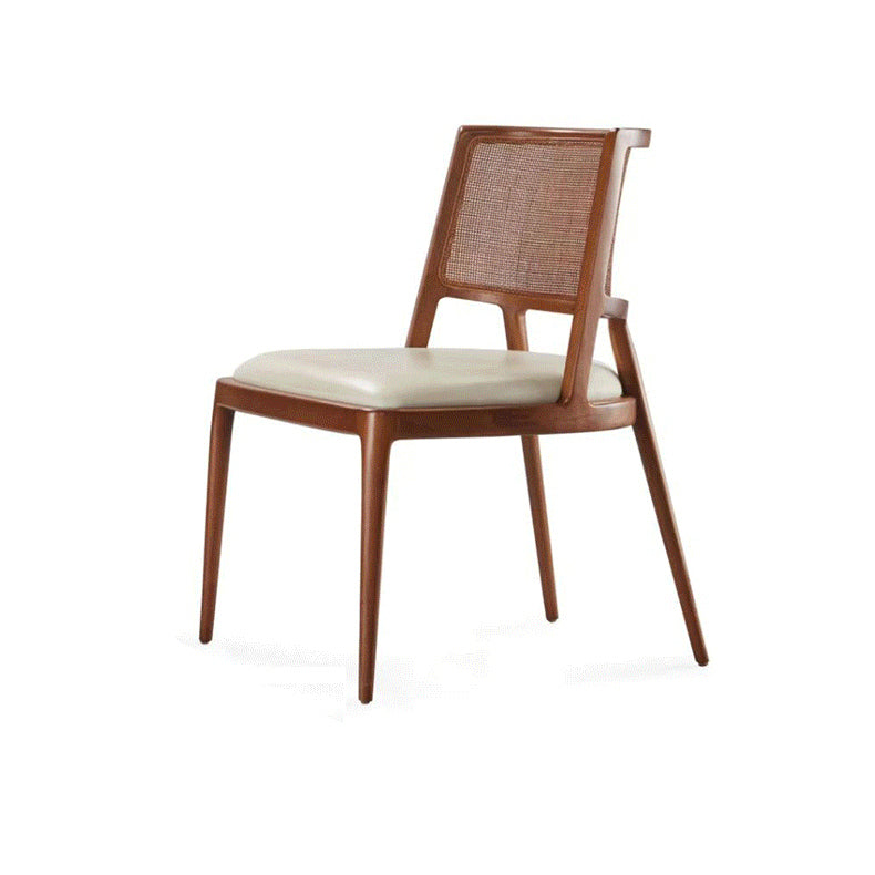 Modern Simple Side Chair Wooden Frame Kitchen Dining Chairs for Home Use
