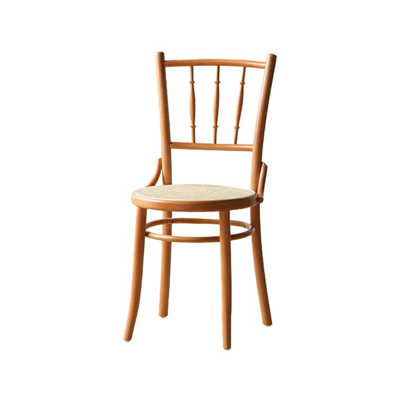 Industrial Style Side Chair Wooden Indoor Dining Chair for Living Room Natural Wood Yellow 1 Piece Clearhalo 'Dining Chairs' 'Dining Tables & Seating' 'dining_chair' 'furn' 'furn_dining_chair' 'Furniture' 'Kitchen & Dining Furniture' 7096854