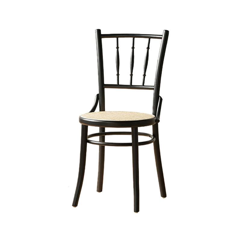 Industrial Style Side Chair Wooden Indoor Dining Chair for Living Room Black-Yellow 1 Piece Clearhalo 'Dining Chairs' 'Dining Tables & Seating' 'dining_chair' 'furn' 'furn_dining_chair' 'Furniture' 'Kitchen & Dining Furniture' 7096858