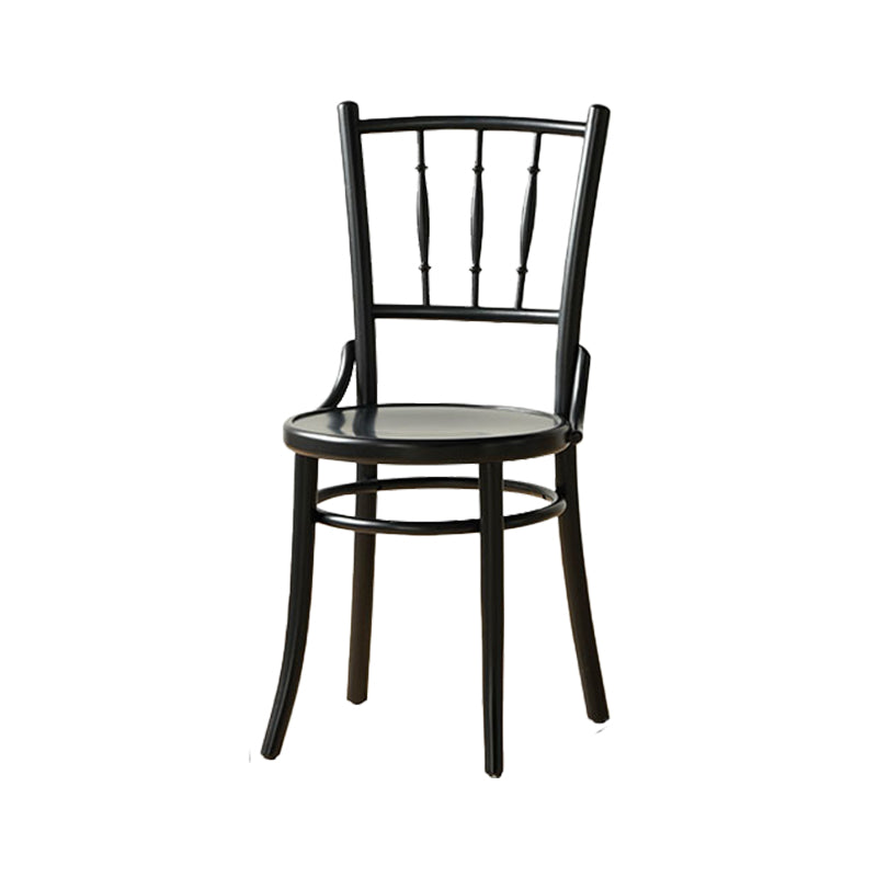 Industrial Style Side Chair Wooden Indoor Dining Chair for Living Room Black 1 Piece Clearhalo 'Dining Chairs' 'Dining Tables & Seating' 'dining_chair' 'furn' 'furn_dining_chair' 'Furniture' 'Kitchen & Dining Furniture' 7096859