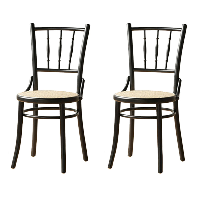 Industrial Style Side Chair Wooden Indoor Dining Chair for Living Room Black-Yellow 2 Piece Set Clearhalo 'Dining Chairs' 'Dining Tables & Seating' 'dining_chair' 'furn' 'furn_dining_chair' 'Furniture' 'Kitchen & Dining Furniture' 7096865