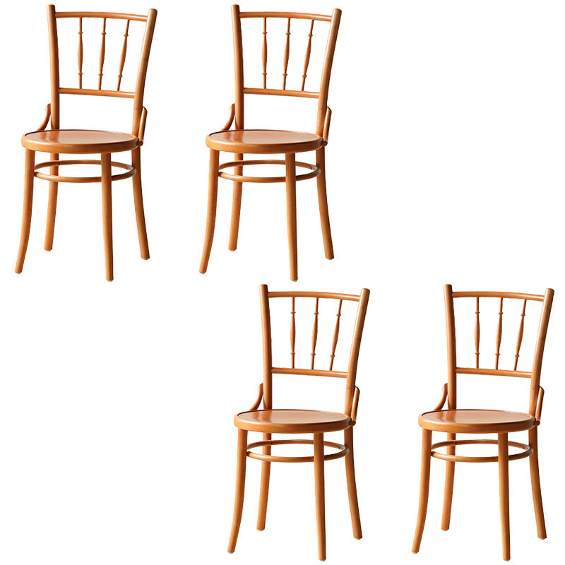 Industrial Style Side Chair Wooden Indoor Dining Chair for Living Room Wood 4 Piece Set Clearhalo 'Dining Chairs' 'Dining Tables & Seating' 'dining_chair' 'furn' 'furn_dining_chair' 'Furniture' 'Kitchen & Dining Furniture' 7096872