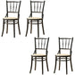 Industrial Style Side Chair Wooden Indoor Dining Chair for Living Room Black-Yellow 4 Piece Set Clearhalo 'Dining Chairs' 'Dining Tables & Seating' 'dining_chair' 'furn' 'furn_dining_chair' 'Furniture' 'Kitchen & Dining Furniture' 7096873