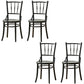Industrial Style Side Chair Wooden Indoor Dining Chair for Living Room Black 4 Piece Set Clearhalo 'Dining Chairs' 'Dining Tables & Seating' 'dining_chair' 'furn' 'furn_dining_chair' 'Furniture' 'Kitchen & Dining Furniture' 7096874