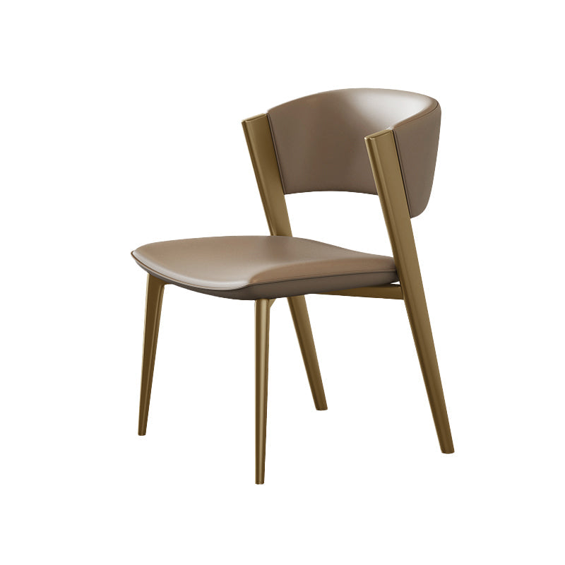 Modern Dining Room Upholstered Chair Faux Leather Home Dining Chair