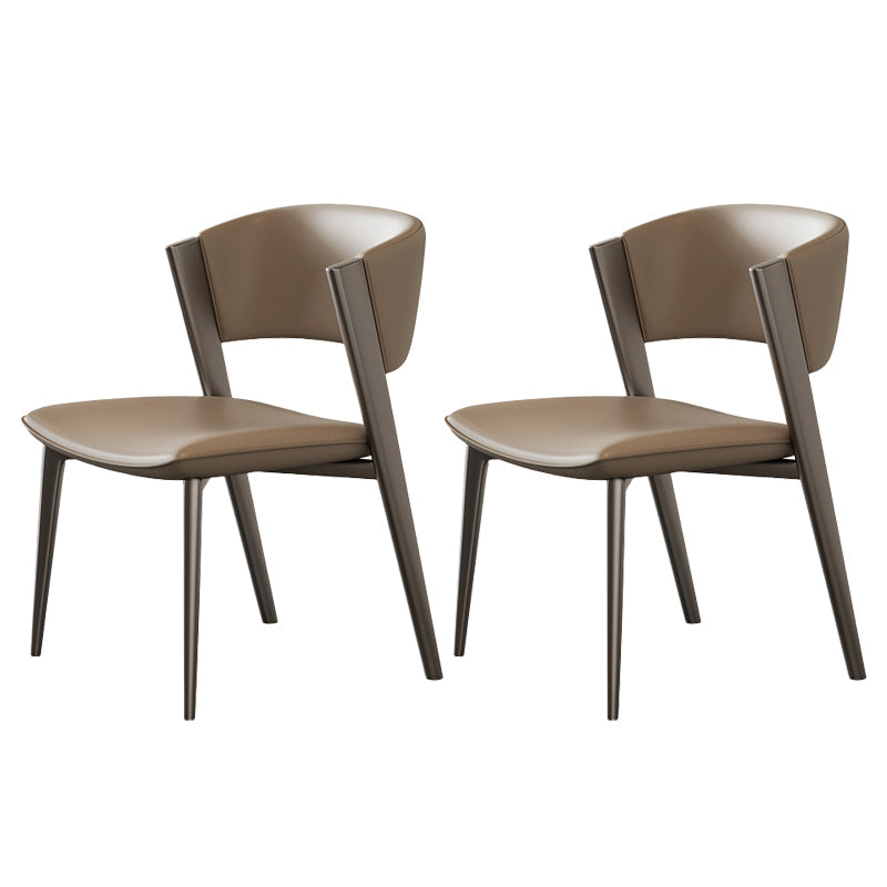 Modern Dining Room Upholstered Chair Faux Leather Home Dining Chair