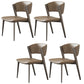 Modern Dining Room Upholstered Chair Faux Leather Home Dining Chair
