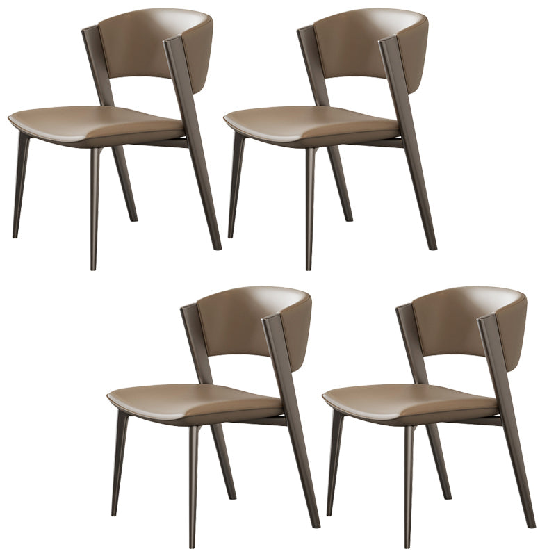 Modern Dining Room Upholstered Chair Faux Leather Home Dining Chair