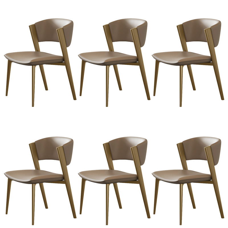 Modern Dining Room Upholstered Chair Faux Leather Home Dining Chair