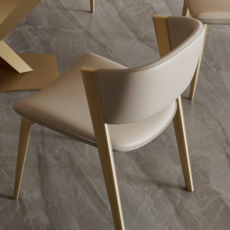 Modern Dining Room Upholstered Chair Faux Leather Home Dining Chair