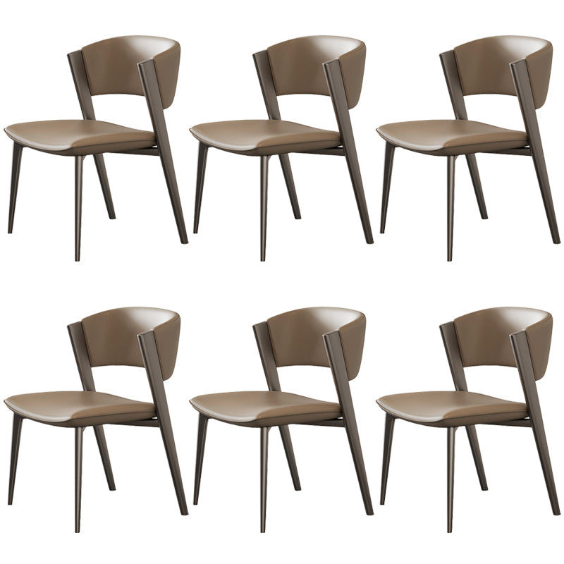 Modern Dining Room Upholstered Chair Faux Leather Home Dining Chair