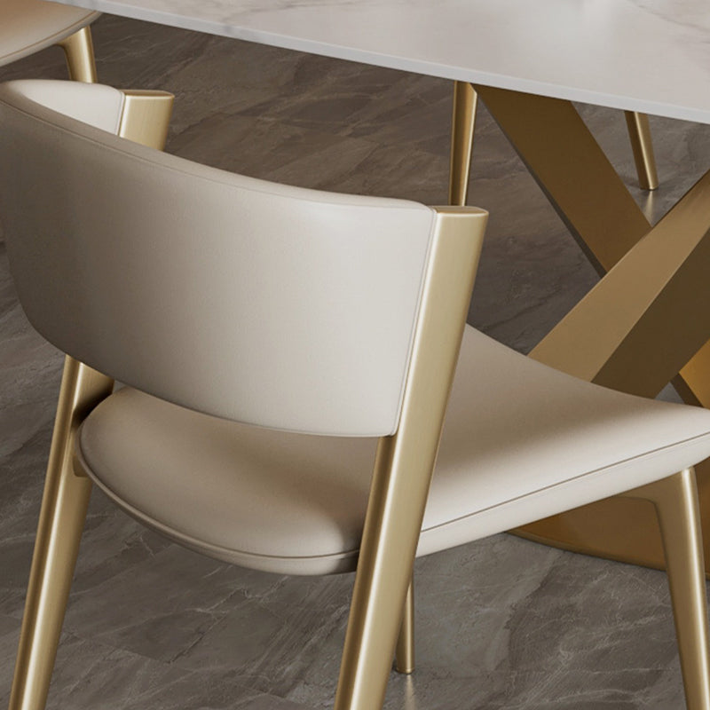 Modern Dining Room Upholstered Chair Faux Leather Home Dining Chair