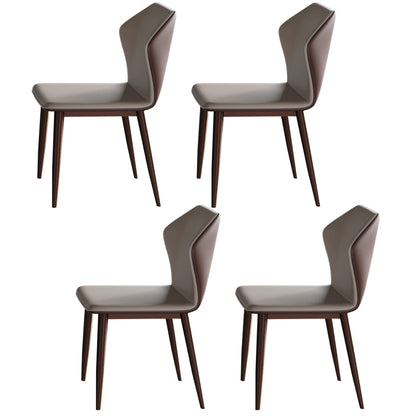 Contemporary 1/3/4/7/11 Pieces Furniture Round Stone Dining Set for Home 4 Beige Chairs Clearhalo 'Dining Room Sets' 'Dining Tables & Seating' 'dining_room_set' 'furn' 'furn_dining_room_set' 'Furniture' 'Kitchen & Dining Furniture' 7096968