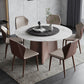 Contemporary 1/3/4/7/11 Pieces Furniture Round Stone Dining Set for Home 7 Pieces: Table, 6 Chairs Clearhalo 'Dining Room Sets' 'Dining Tables & Seating' 'dining_room_set' 'furn' 'furn_dining_room_set' 'Furniture' 'Kitchen & Dining Furniture' 7096969