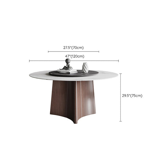 Contemporary 1/3/4/7/11 Pieces Furniture Round Stone Dining Set for Home Clearhalo 'Dining Room Sets' 'Dining Tables & Seating' 'dining_room_set' 'furn' 'furn_dining_room_set' 'Furniture' 'Kitchen & Dining Furniture' 7096981