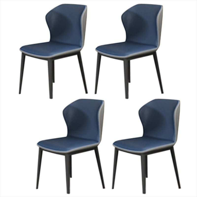 Contemporary 1/4/8/11 Pieces Furniture Round Stone Dining Set for Home 4 Blue Chairs Clearhalo 'Dining Room Sets' 'Dining Tables & Seating' 'dining_room_set' 'furn' 'furn_dining_room_set' 'Furniture' 'Kitchen & Dining Furniture' 7096988