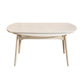 Juego de comedor moderno de piedra redonda con muebles de 1/4/5/7 piezas en blanco