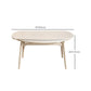 Juego de comedor moderno de piedra redonda con muebles de 1/4/5/7 piezas en blanco