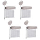 Modern 1/4/5/7 Pieces Dining Table Rectangle Stone Furniture in White 4 Grey Chairs Clearhalo 'Dining Room Sets' 'Dining Tables & Seating' 'dining_room_set' 'furn' 'furn_dining_room_set' 'Furniture' 'Kitchen & Dining Furniture' 7097045