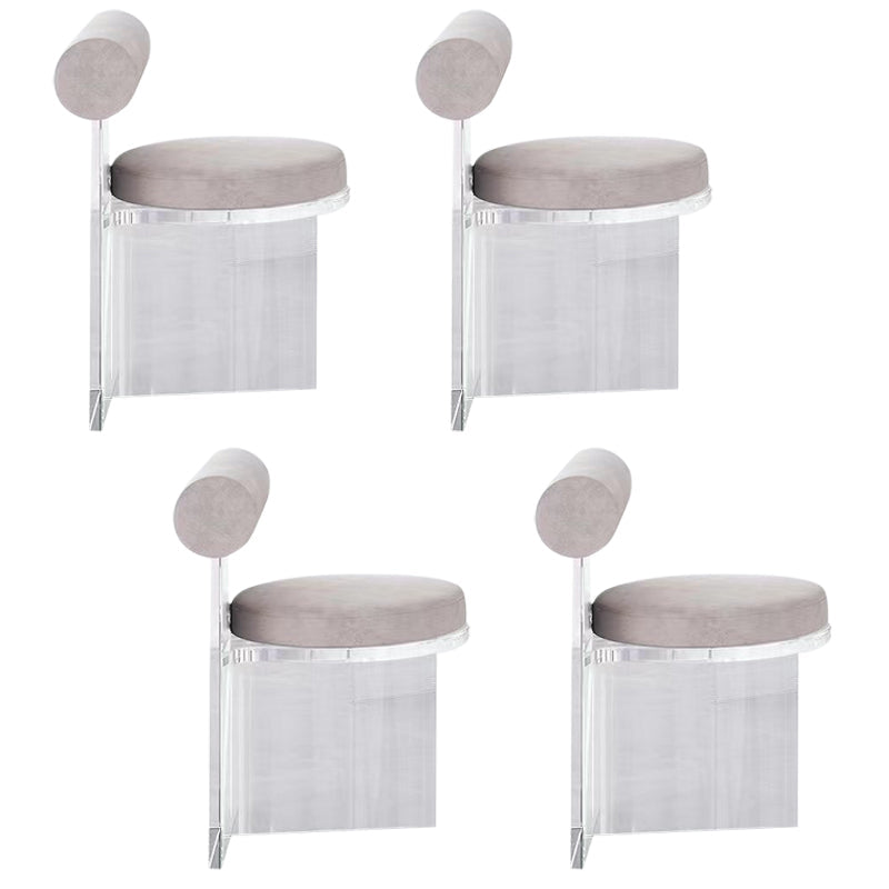 Modern 1/4/5/7 Pieces Dining Table Rectangle Stone Furniture in White 4 Grey Chairs Clearhalo 'Dining Room Sets' 'Dining Tables & Seating' 'dining_room_set' 'furn' 'furn_dining_room_set' 'Furniture' 'Kitchen & Dining Furniture' 7097045