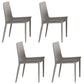 Modern 1/4/5/7 Pieces Dining Table Rectangle Stone Furniture in White 4 Light Grey Chairs Clearhalo 'Dining Room Sets' 'Dining Tables & Seating' 'dining_room_set' 'furn' 'furn_dining_room_set' 'Furniture' 'Kitchen & Dining Furniture' 7097047