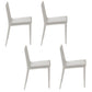 Modern 1/4/5/7 Pieces Dining Table Rectangle Stone Furniture in White 4 White Chairs Clearhalo 'Dining Room Sets' 'Dining Tables & Seating' 'dining_room_set' 'furn' 'furn_dining_room_set' 'Furniture' 'Kitchen & Dining Furniture' 7097048