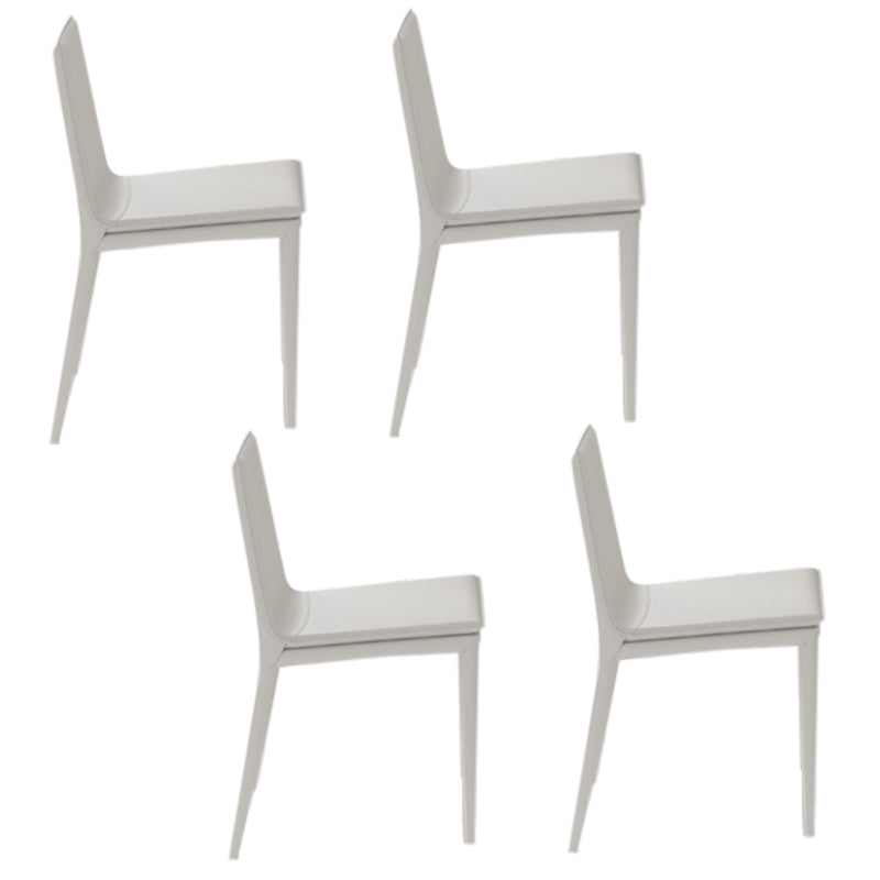 Modern 1/4/5/7 Pieces Dining Table Rectangle Stone Furniture in White 4 White Chairs Clearhalo 'Dining Room Sets' 'Dining Tables & Seating' 'dining_room_set' 'furn' 'furn_dining_room_set' 'Furniture' 'Kitchen & Dining Furniture' 7097048