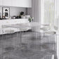 Modern 1/4/5/7 Pieces Dining Table Rectangle Stone Furniture in White Clearhalo 'Dining Room Sets' 'Dining Tables & Seating' 'dining_room_set' 'furn' 'furn_dining_room_set' 'Furniture' 'Kitchen & Dining Furniture' 7097058